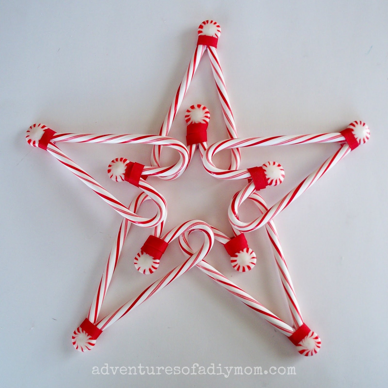 How to Make a Candy Cane Star Tree Topper - Adventures of a DIY Mom